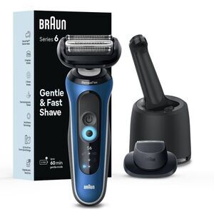 Braun Electric Shaver for Men, Series 6 6172cc, Wet & Dry Shave, Turbo & Gentle